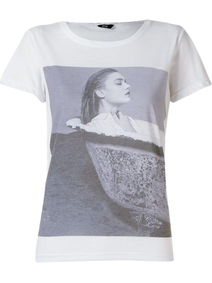 Uma Raquel Davidowicz Isabela T-shirt, Women's, Size: G, White, Cotton/polyester
