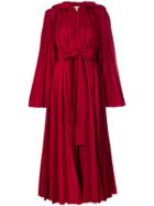 Atu Body Couture Pleated Coat - Red