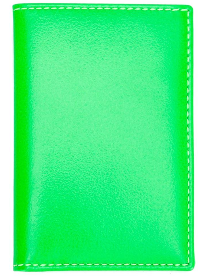Comme Des Garçons Wallet Super Fluo Bi-fold Wallet - Green