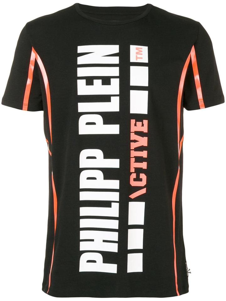 Philipp Plein Active Stripe Detail T-shirt - Black