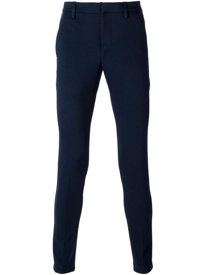 Dondup Skinny Trousers, Men's, Size: 32, Blue, Viscose/polyamide/spandex/elastane/cotton