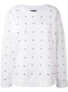 Rta - Distressed Studded Sweatshirt - Women - Cotton/metal - M, White, Cotton/metal