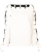 Philosophy Di Lorenzo Serafini Back Logo Drawstring Sweatshirt - White