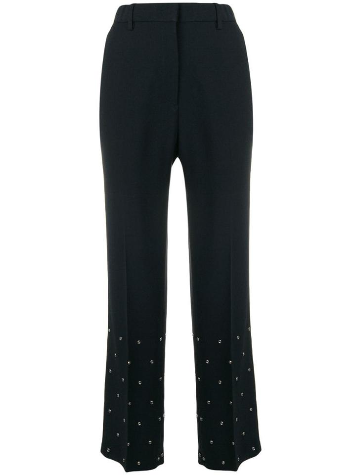 No21 Embellished High-waist Trousers - Black