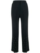 No21 Embellished High-waist Trousers - Black