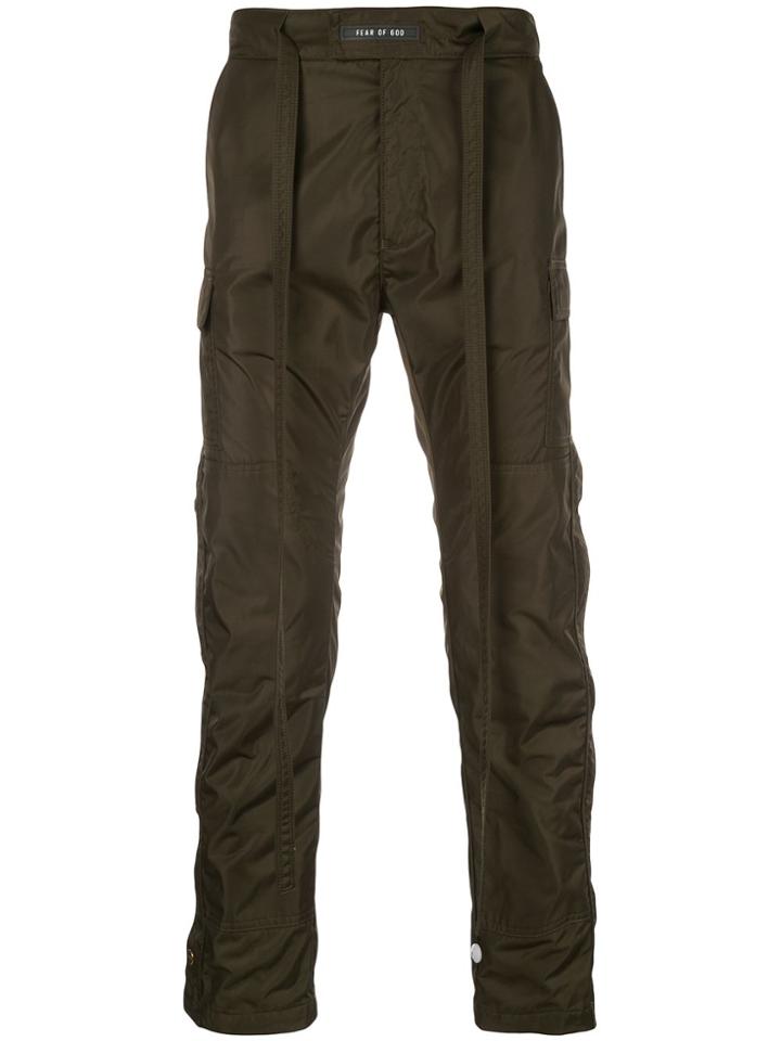 Fear Of God Slim Cargo Trousers - Green