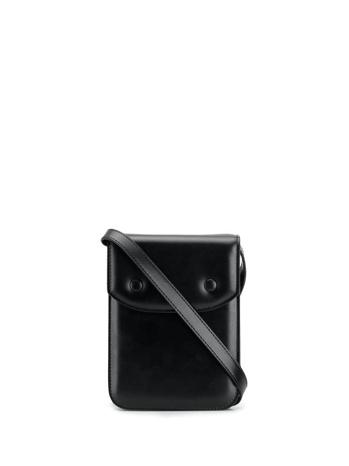 Maison Margiela Snap Fastening Shoulder Bag - Black