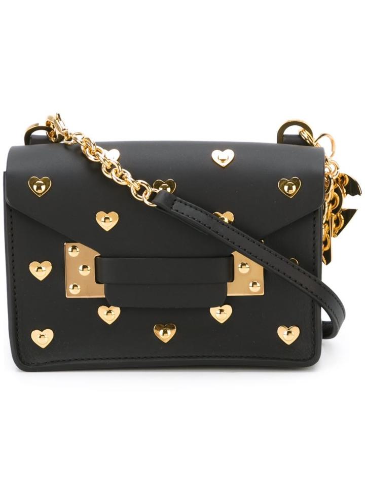 Sophie Hulme Nano 'black & Hearts Milner' Crossbody Bag