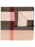 Burberry House Check Scarf, Men's, Nude/neutrals, Silk/modal/wool/cashmere