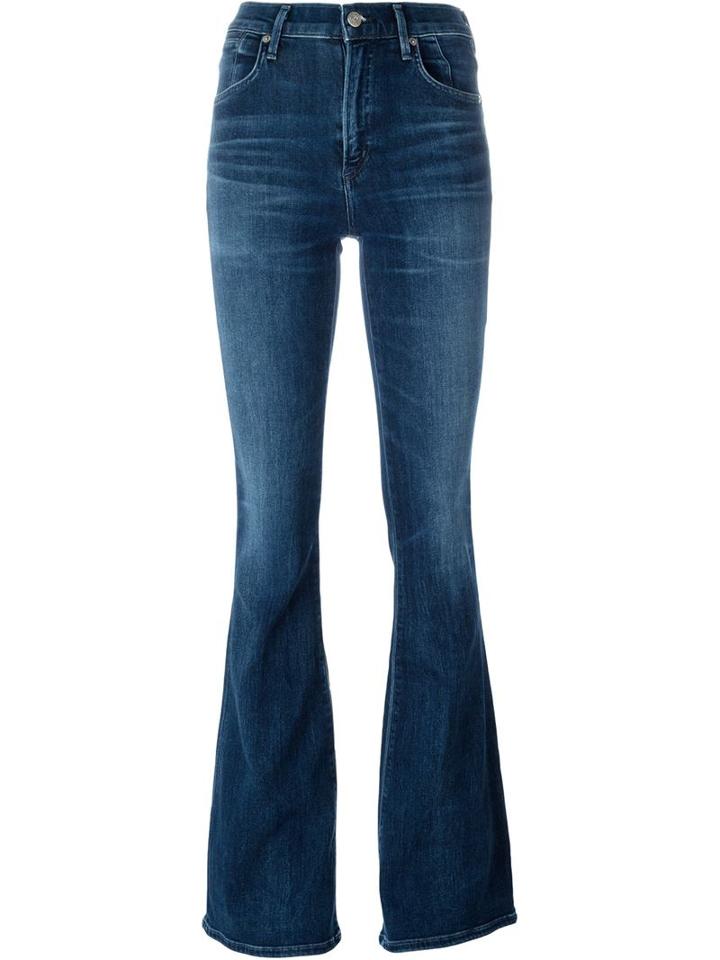 Citizens Of Humanity 'fleetwood High Rise' Flared Jeans, Women's, Size: 31, Blue, Cotton/polyester/polyurethane/rayon