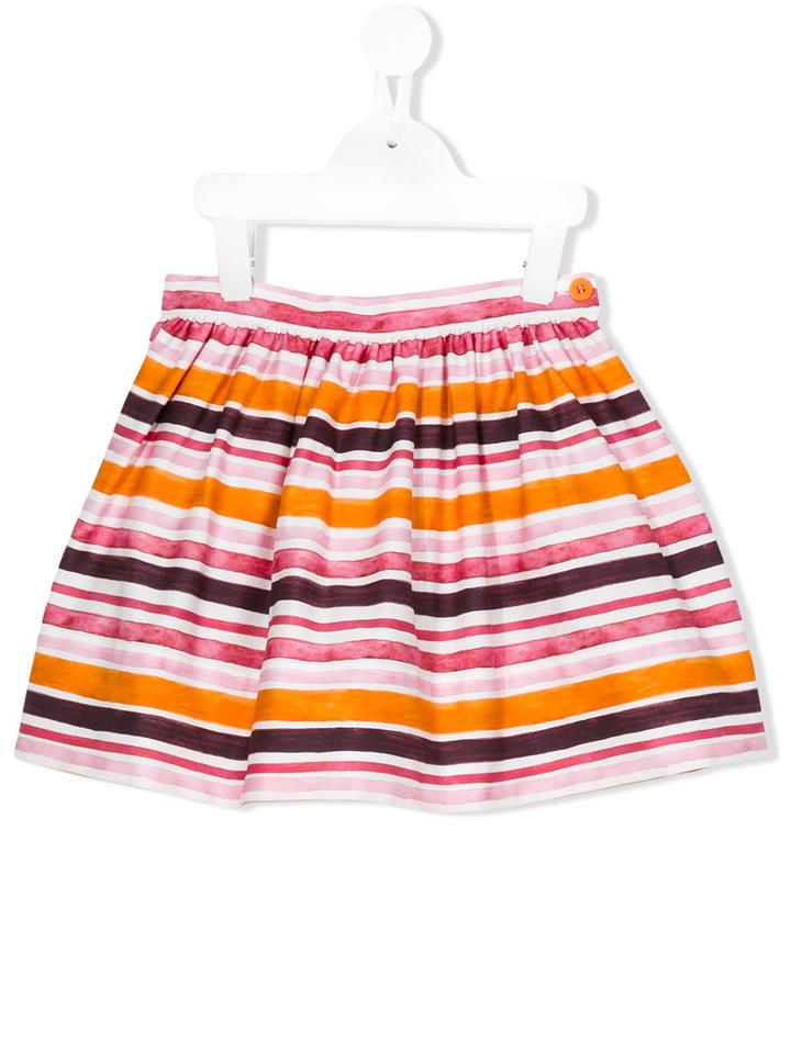 Il Gufo - Striped Skirt - Kids - Cotton/spandex/elastane - 8 Yrs, Pink/purple
