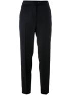 Boutique Moschino Straight-leg Trousers, Women's, Size: 42, Black, Virgin Wool
