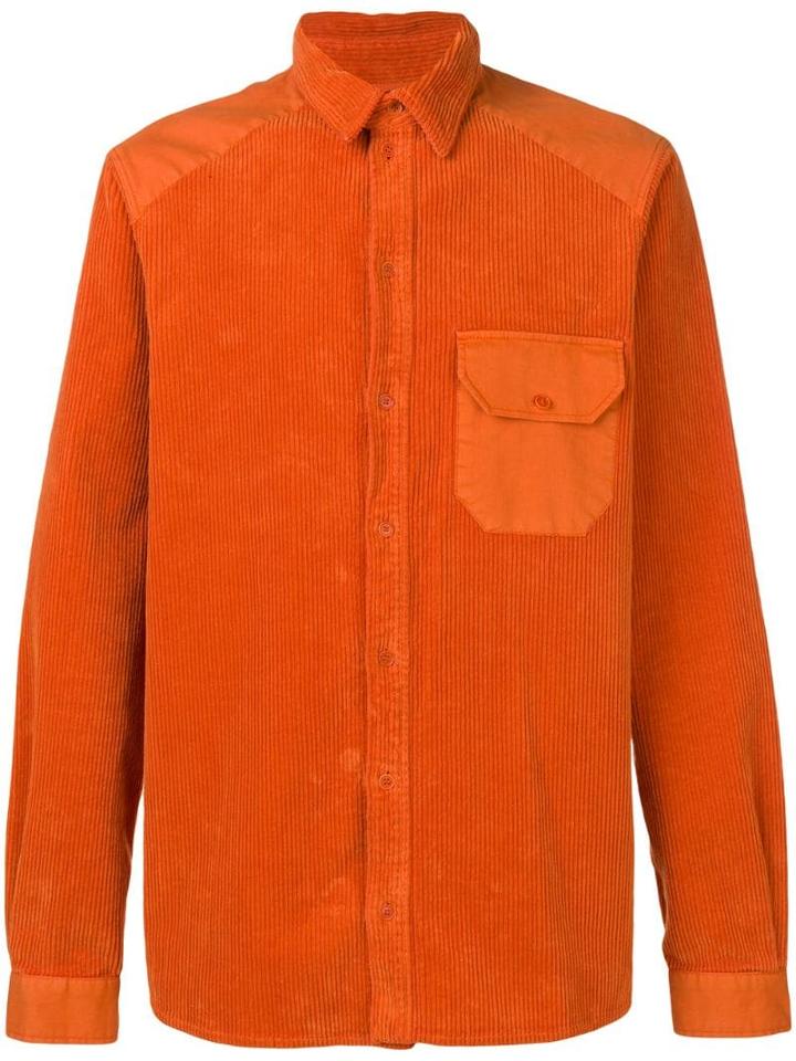 Henrik Vibskov Landmark Corduroy Shirt - Orange