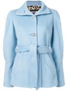 Just Cavalli Belted Short Coat - Blue