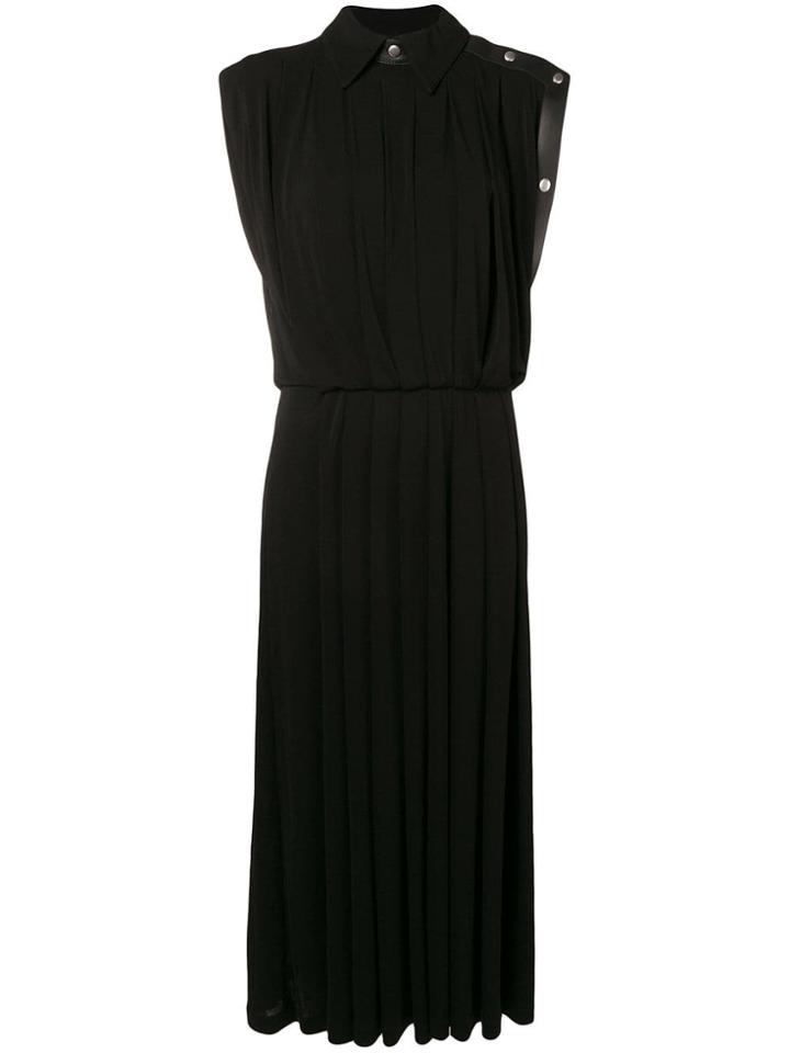 Givenchy Stud Trim Midi Dress - Black