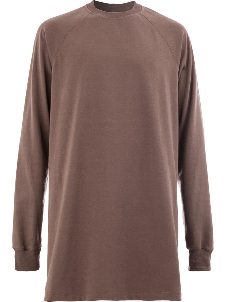 Rick Owens Baseball T-shirt - Brown