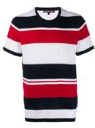 Michael Michael Kors Striped Print T-shirt - Red
