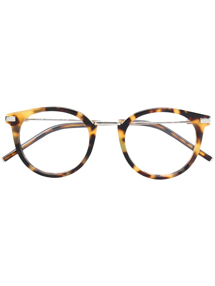 Fendi Eyewear Tortoiseshell Effect Glasses - Nude & Neutrals