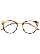 Fendi Eyewear Tortoiseshell Effect Glasses - Nude & Neutrals