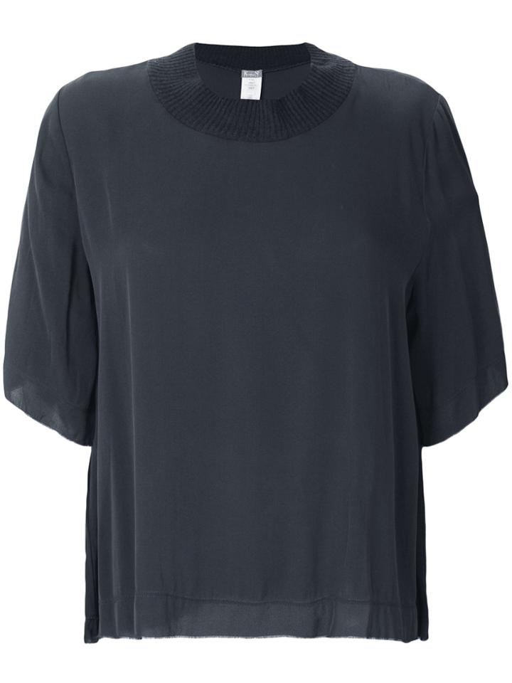 Kristensen Du Nord Cashmere Trim T-shirt - Grey
