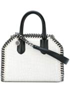 Stella Mccartney - Mini Falabella Snakeskin Effect Bag - Women - Artificial Leather - One Size, White, Artificial Leather