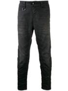 Diesel Cumpled Straight-leg Trousers - Black
