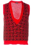 Raf Simons Intarsia Knit Gilet