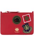 Mr & Mrs Italy Patchwork Clutch Bag - Red