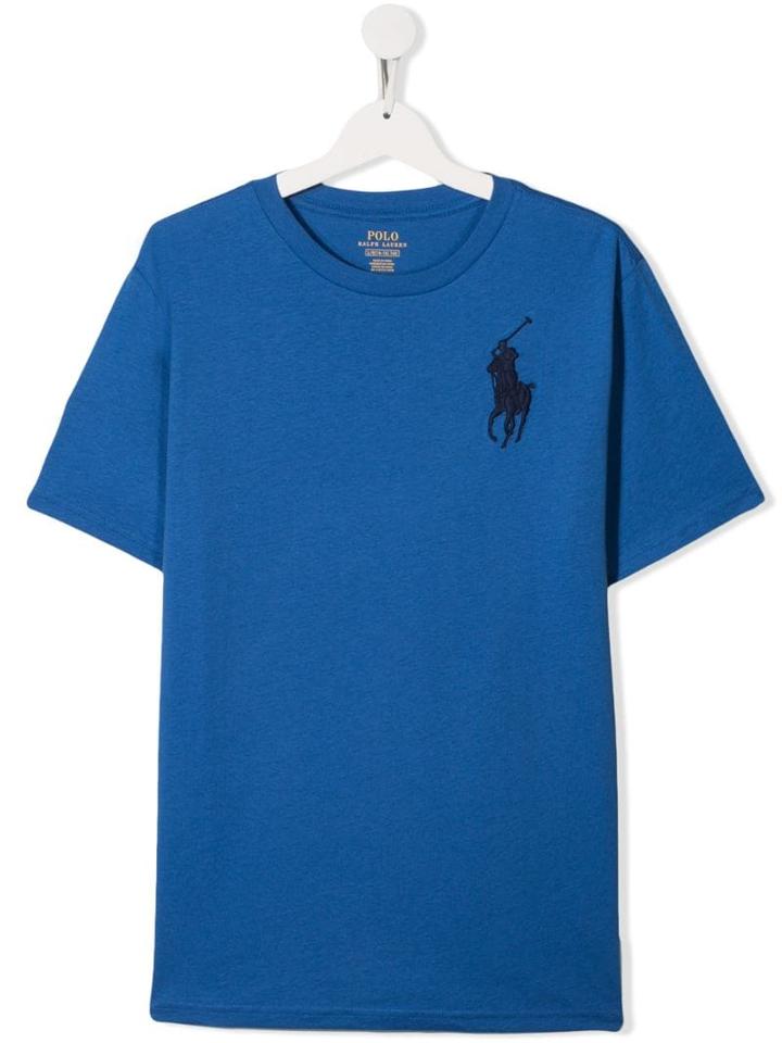 Ralph Lauren Kids Teen Printed Logo T-shirt - Blue