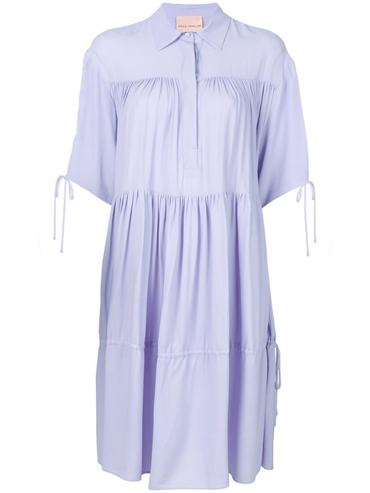 Erika Cavallini Tiered Dress - Pink & Purple