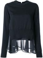 Comme Des Garçons Noir Kei Ninomiya Layered Asymmetric Pullover -