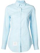 Thom Browne - Embroidered Shirt - Women - Cotton - 40, Blue, Cotton