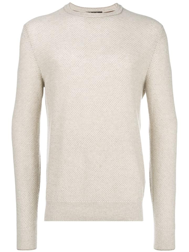 Loro Piana Textured Knit Sweater - Nude & Neutrals