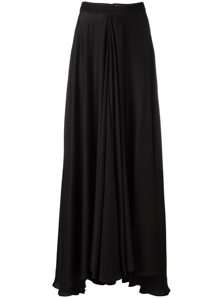 Lanvin Flared Maxi Skirt - Black