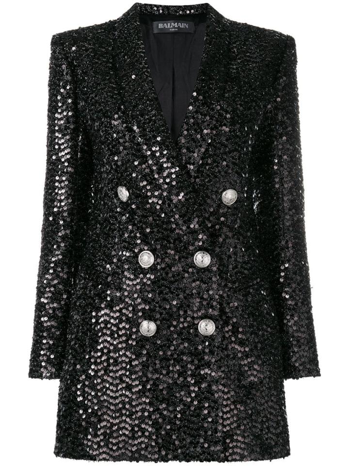 Balmain Sequined Blazer - Black