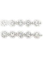 Alessandra Rich Crystal Embellished Hair Clips - Silver