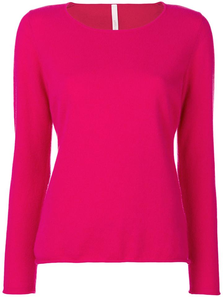 Philo-sofie - Scoop Neck Sweater - Women - Cashmere - 38, Pink/purple, Cashmere