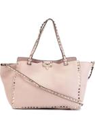 Valentino Valentino Garavani 'rockstud' Tote - Pink & Purple