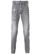 Dsquared2 Distressed Slim Jeans - Grey