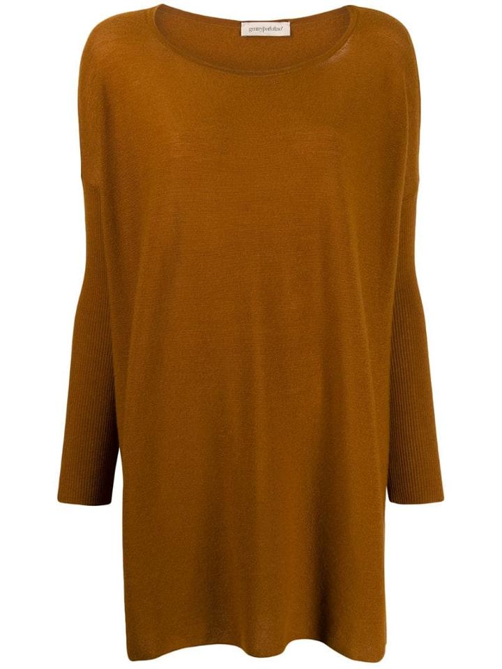 Gentry Portofino Oversized Cashmere Jumper - Brown