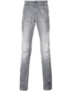 Pierre Balmain Slim-fit Jeans, Men's, Size: 33, Grey, Cotton/polyester