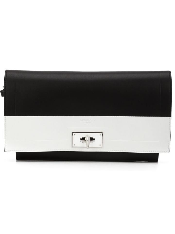 Givenchy 'shark' Clutch, Women's, Black, Leather