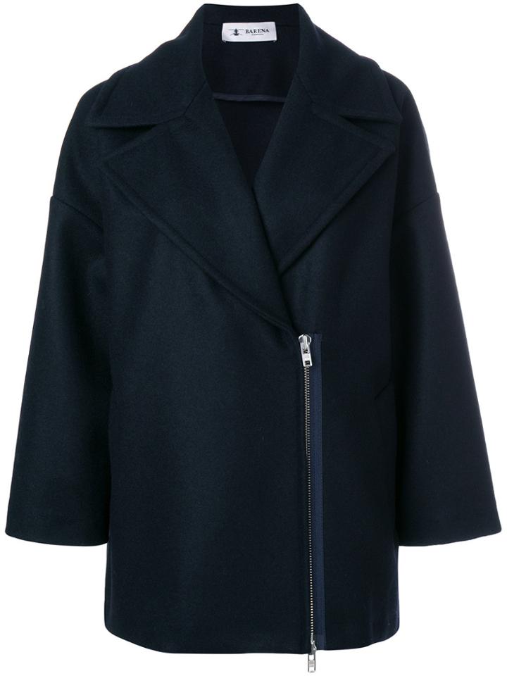 Barena Zipped Peacoat - Blue