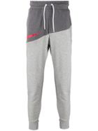 Nike Two-tone Swoosh Logo Track Pants - Grey