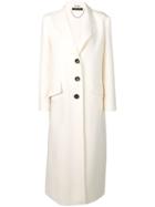 Miu Miu Longline Coat - White