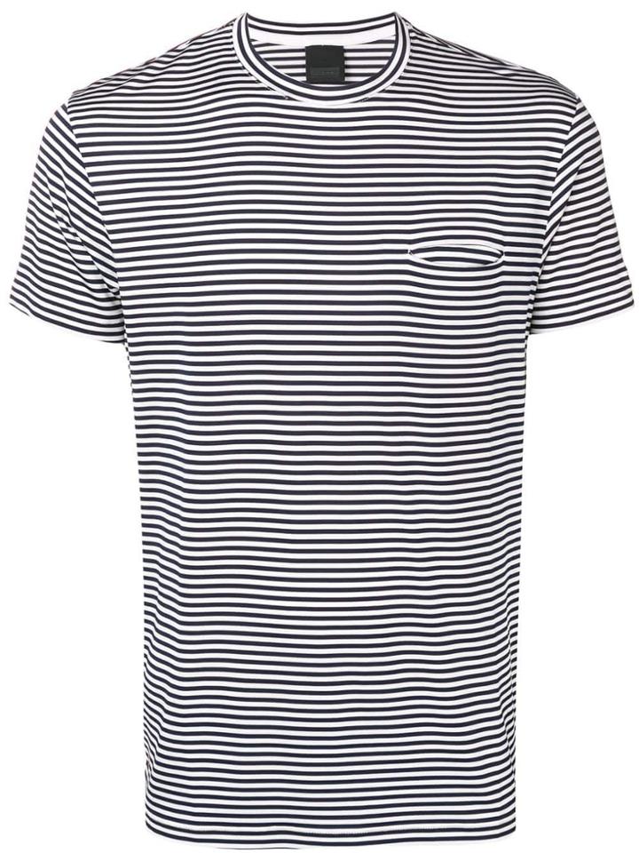 Rrd Slim-fit Striped T-shirt - White