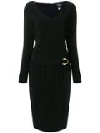 Cavalli Class Belted Dress - Black