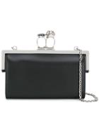 Alexander Mcqueen Double-ring Clutch - Black