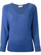 Moncler Cropped Boxy Sweater, Women's, Size: Medium, Blue, Viscose/cotton