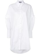 Alexander Mcqueen Oversized Poplin Shirt - White